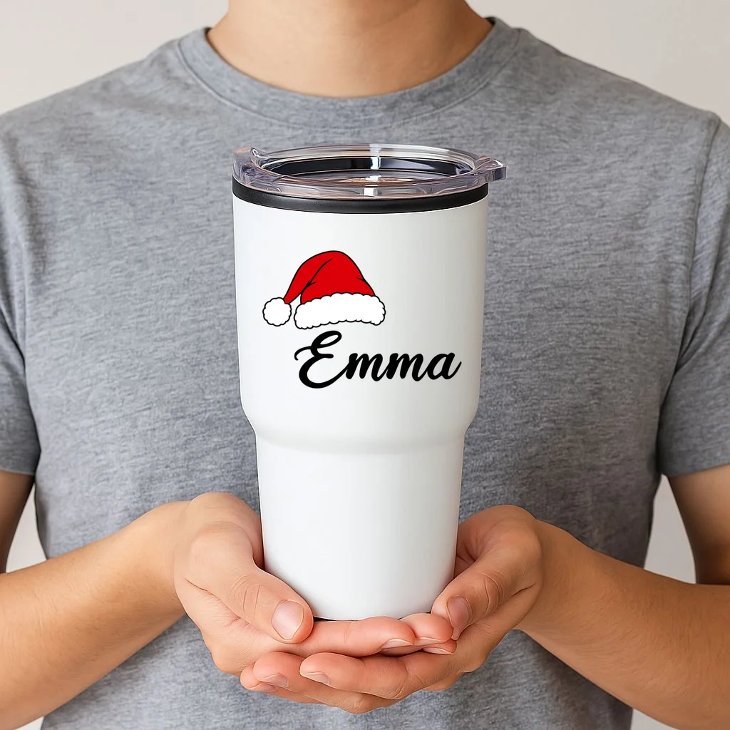 Custom Personalized Christmas Name 20oz Tumbler - Front 1