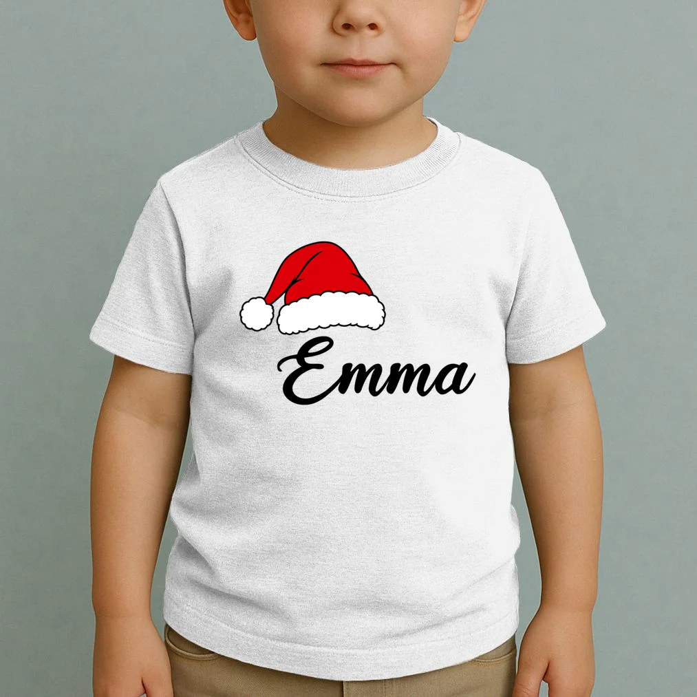 Custom Personalized Christmas Name Toddler T-Shirt - Front 1