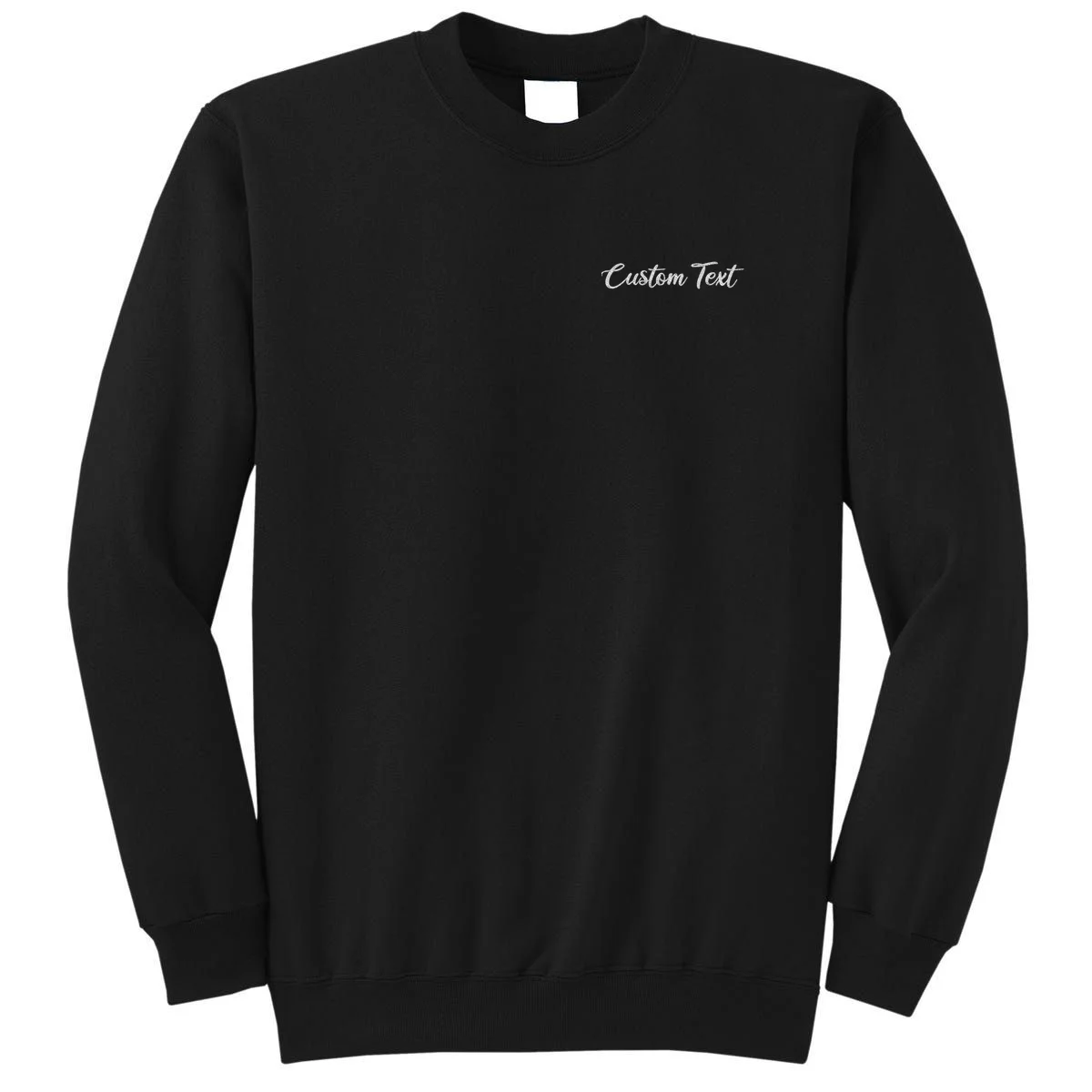 Custom Text Embroidery Sweatshirt - Front