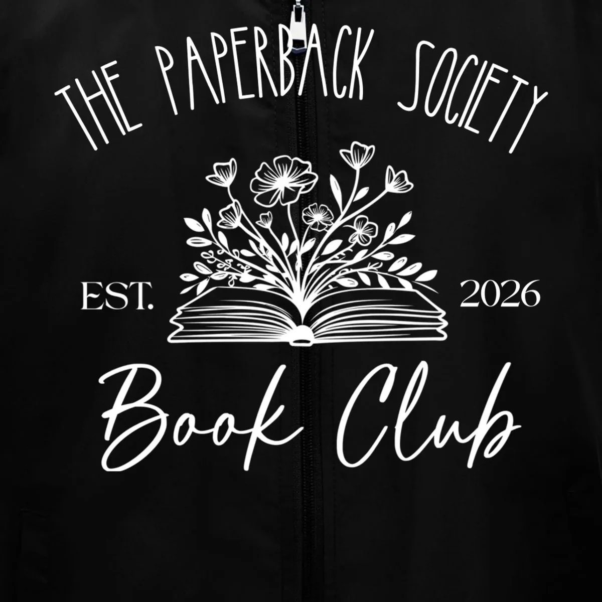 Customizable Book Club Name and Year Men's Vest - Front - Close-up