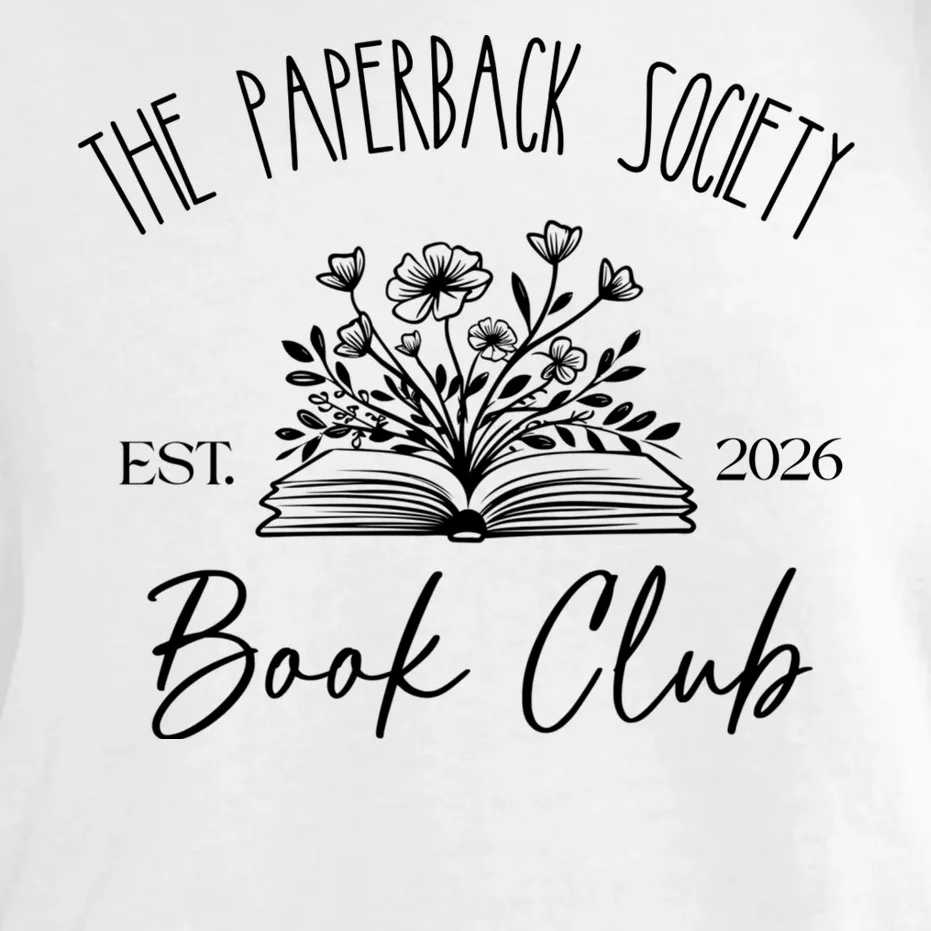 Customizable Book Club Name and Year Comfort Colors Unisex T-Shirt - Front - Close-up