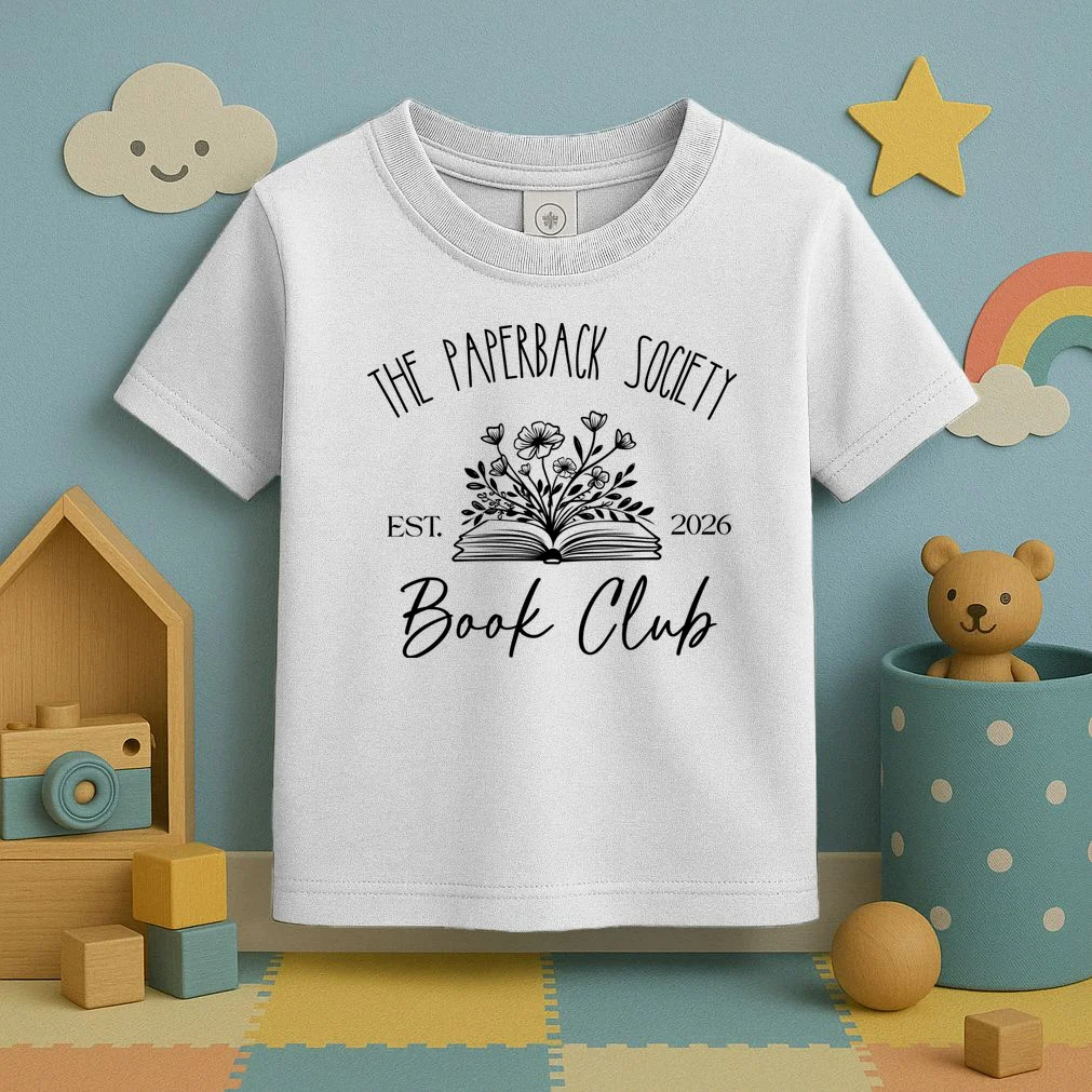 Customizable Book Club Name and Year Toddler T-Shirt - Front 2