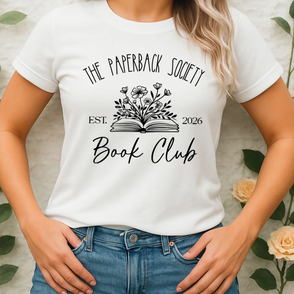 Customizable Book Club Name and Year Women's T-Shirt - Front 1