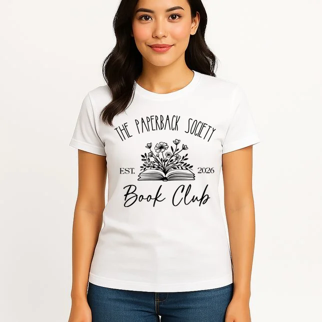 Customizable Book Club Name and Year Women's T-Shirt - Front 3