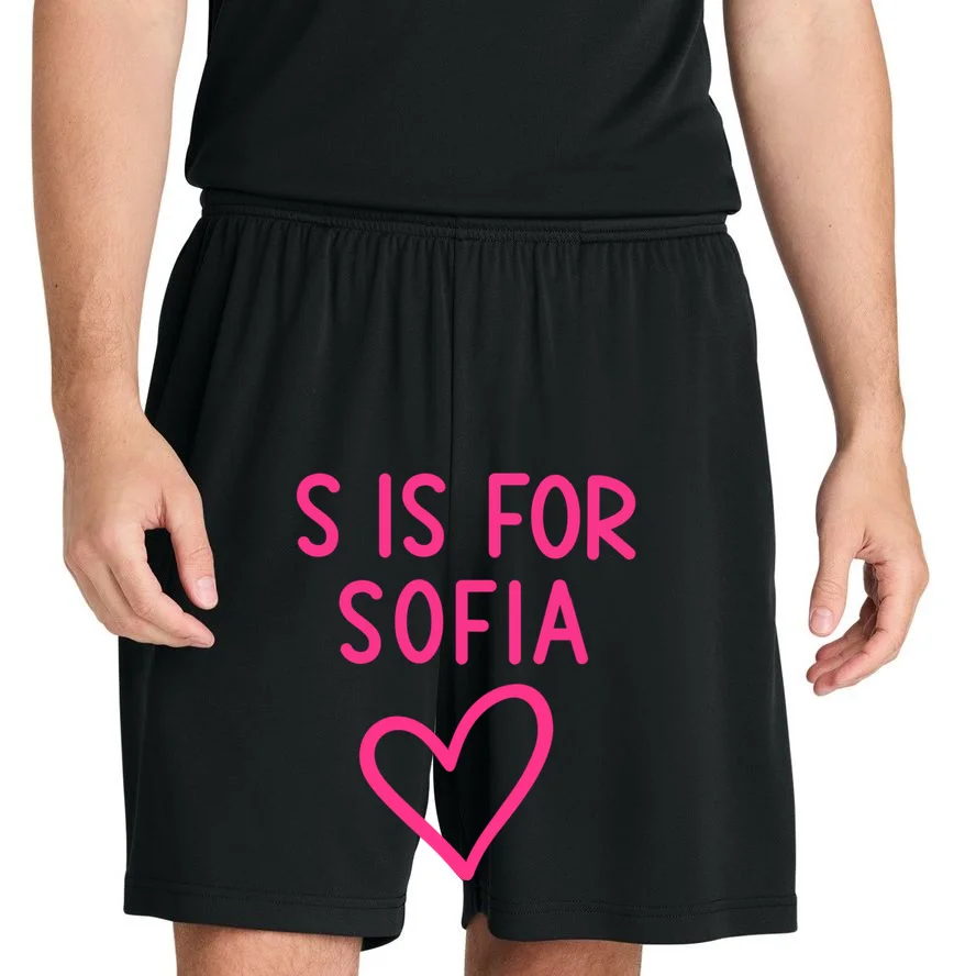 Custom Personalized Initial + Name Heart Men's Shorts - Front 1