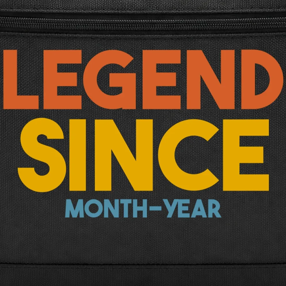 Legendary Since Custom Birthday Date Text Briefcase - Front - Close-up