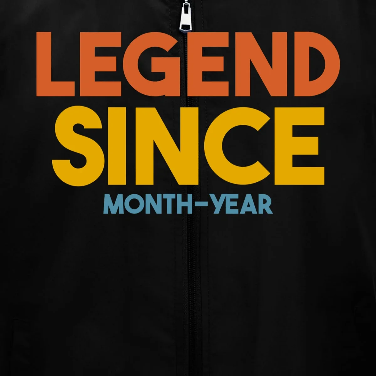 Legendary Since Custom Birthday Date Text Men's Vest - Front - Close-up