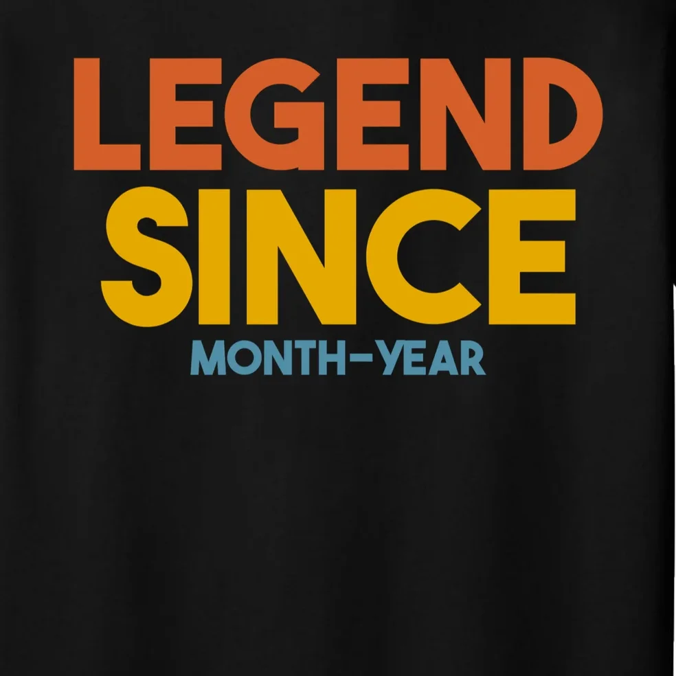Legendary Since Custom Birthday Date Text Men's Pajamas - Front - Close-up