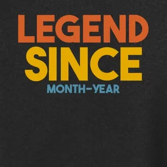 Legendary Since Custom Birthday Date Text Women's Soft Jacket - Front - Close-up