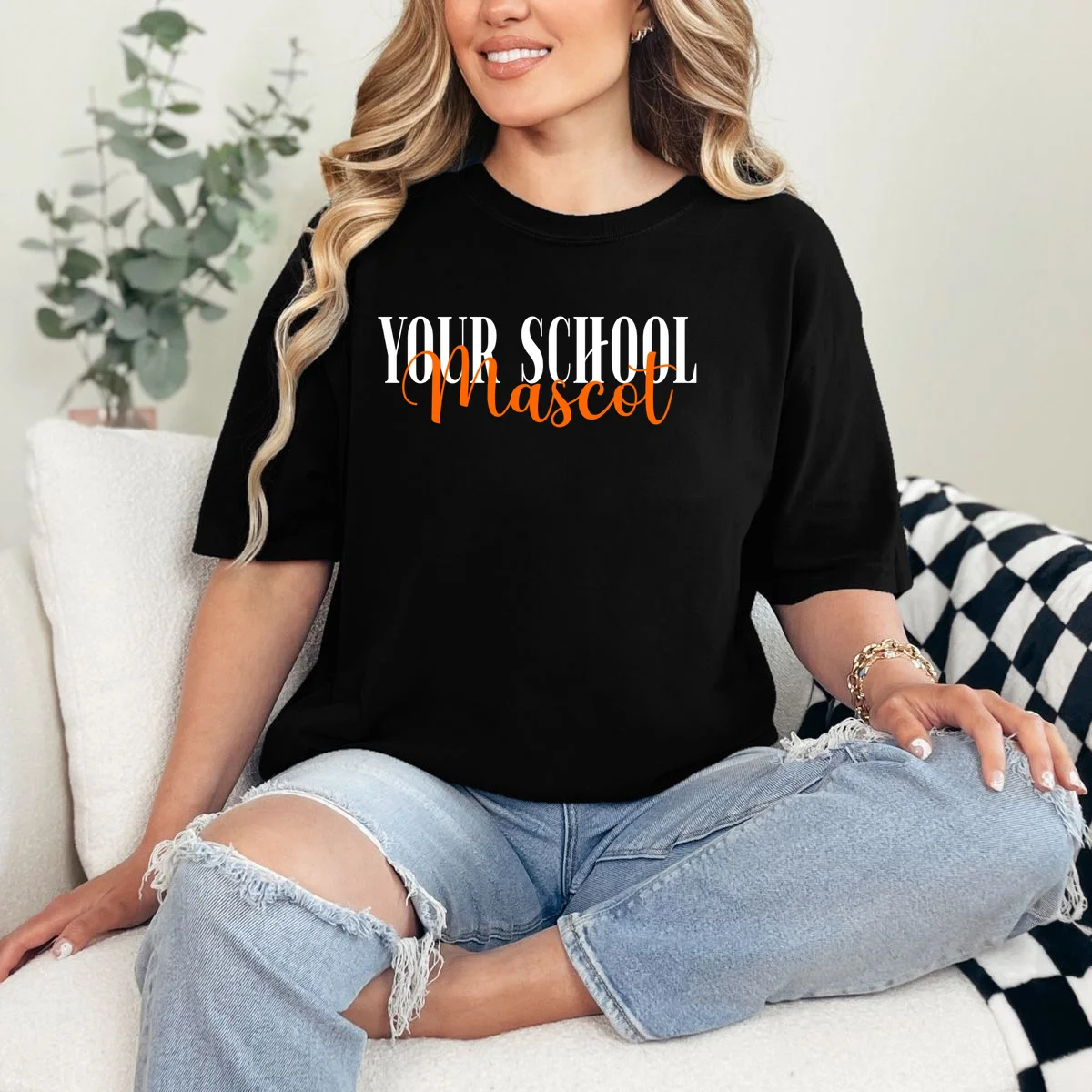 Custom School Mascot T-Shirt - Front 1