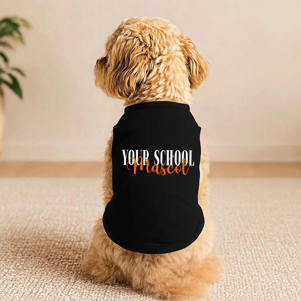Custom School Mascot Doggie Tank - Front 1