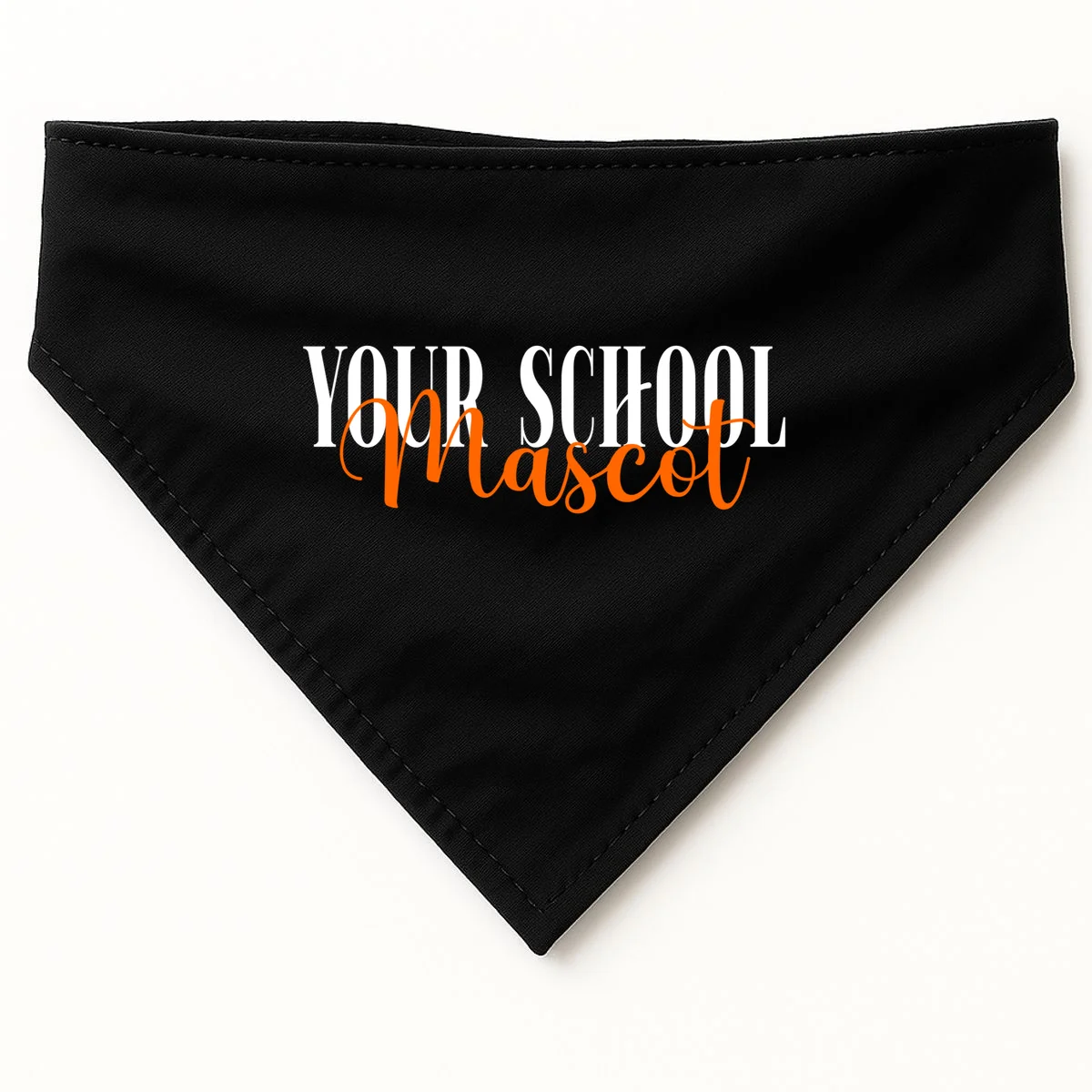 Custom School Mascot Dog Bandana - Front