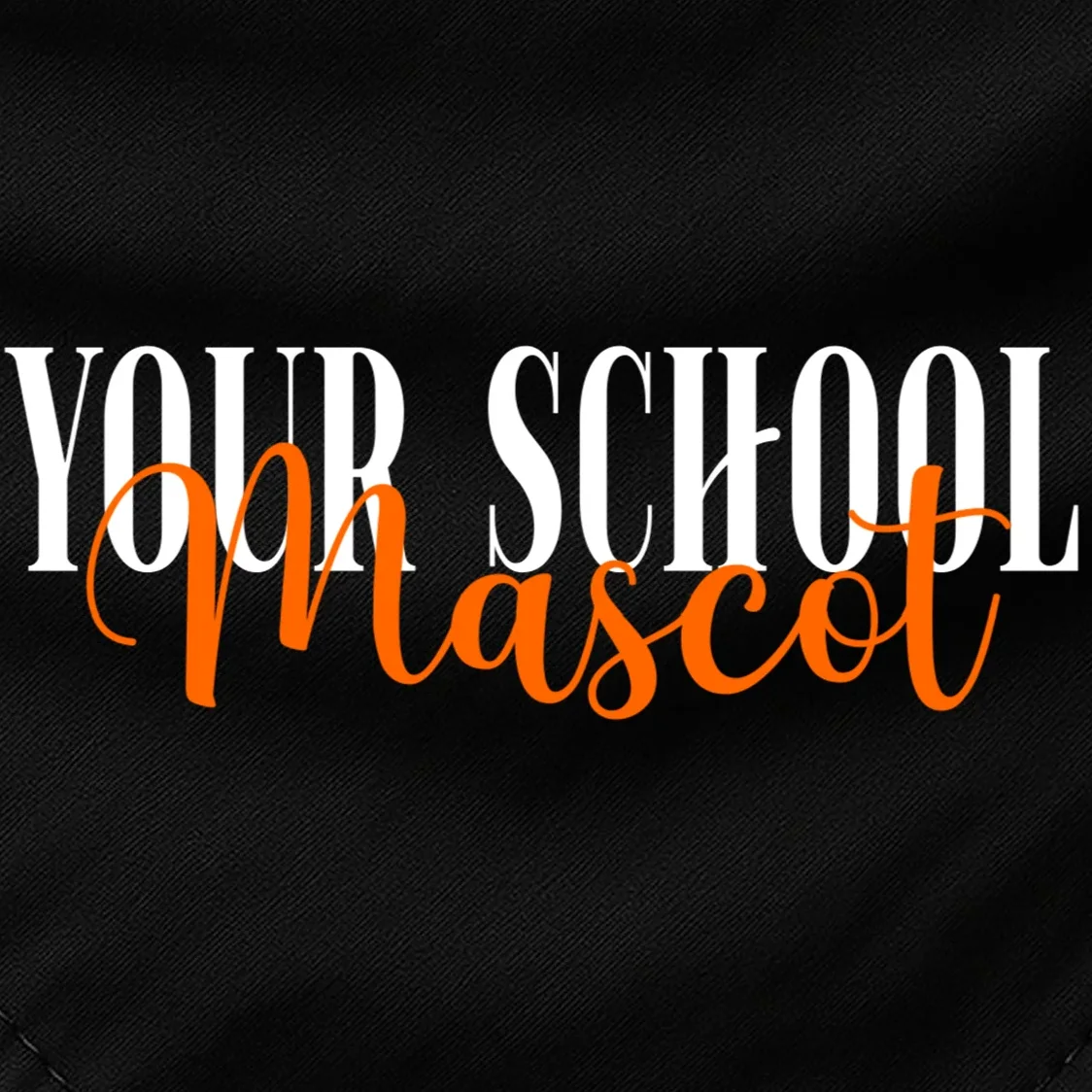 Custom School Mascot Dog Bandana - Front - Close-up