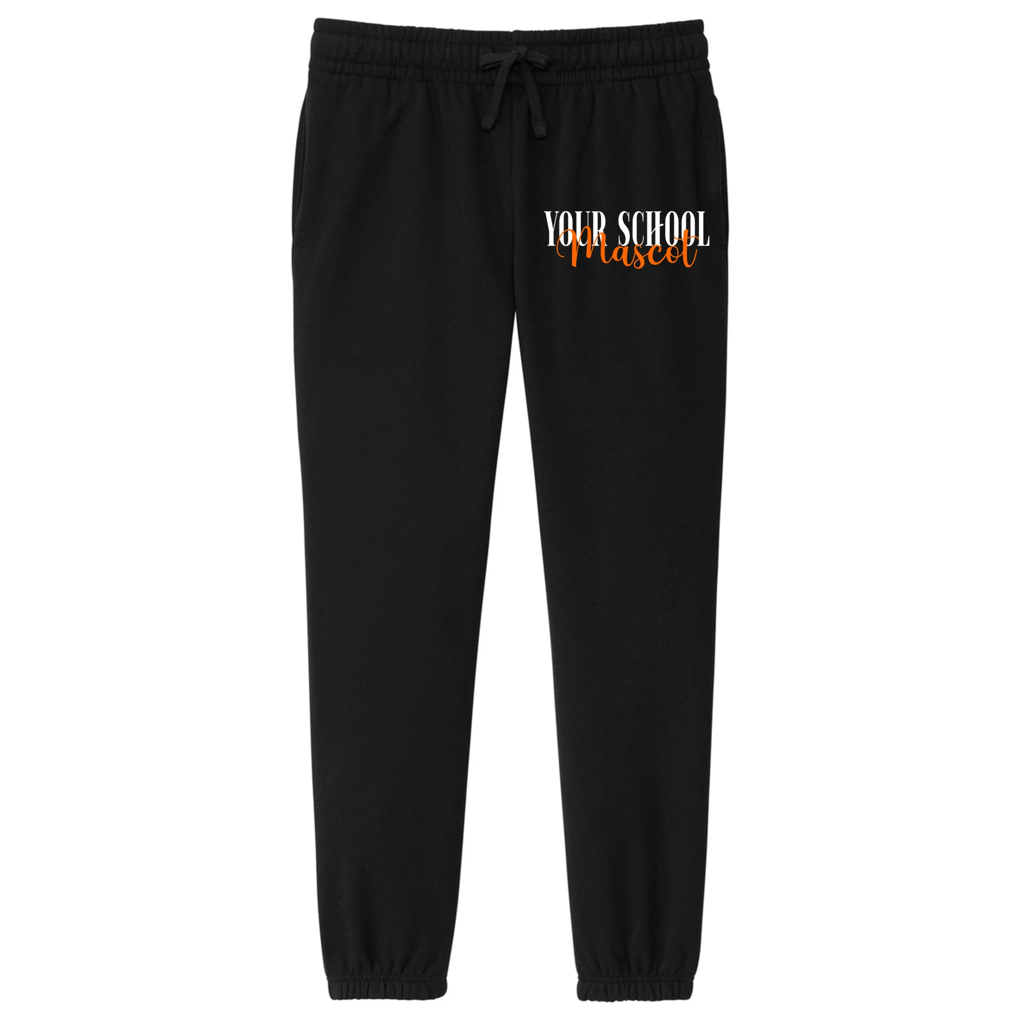 Custom School Mascot Women's Fleece Sweatpants - Front