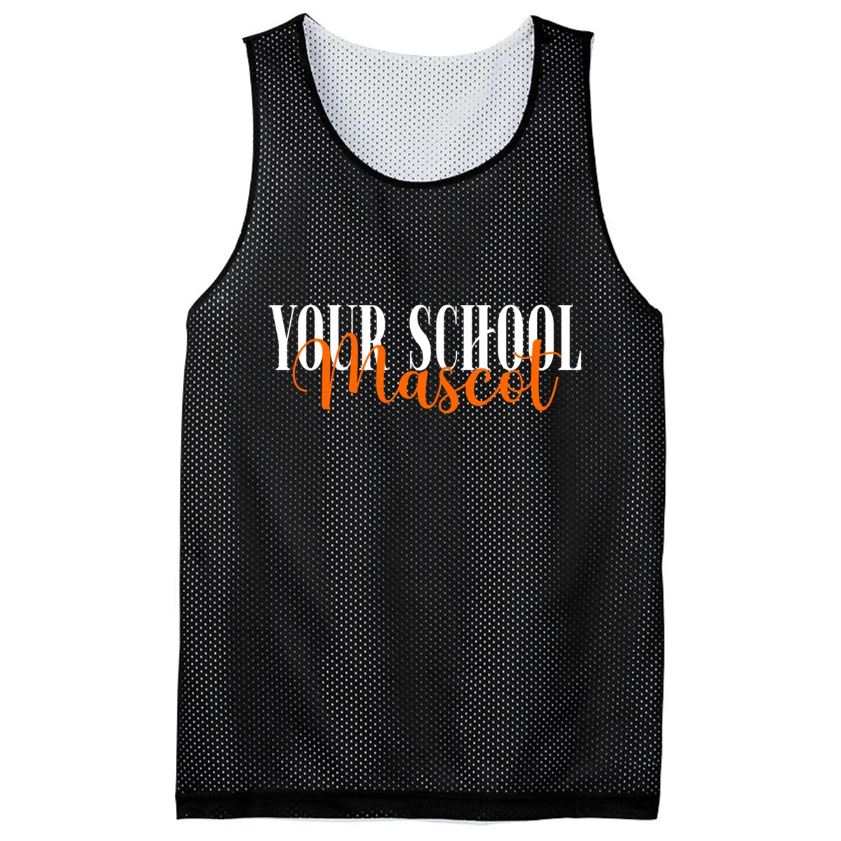 Custom School Mascot Men's Basketball Jersey - Front