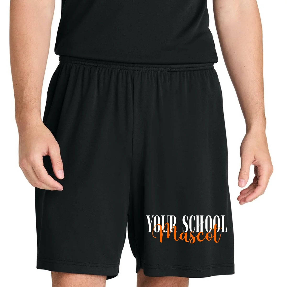 Custom School Mascot Men's Shorts - Front 1