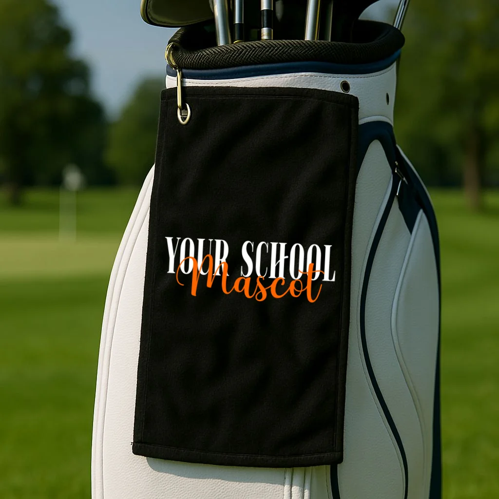 Custom School Mascot Golf Towel - Front 2