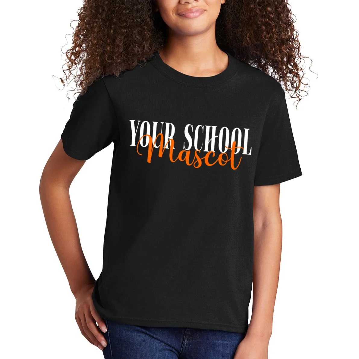 Custom School Mascot Kids T-Shirt - Front 1