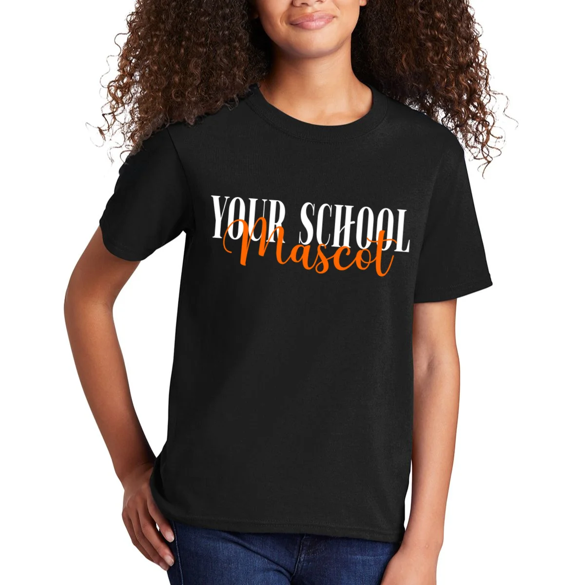 Custom School Mascot Kids T-Shirt - Front 1