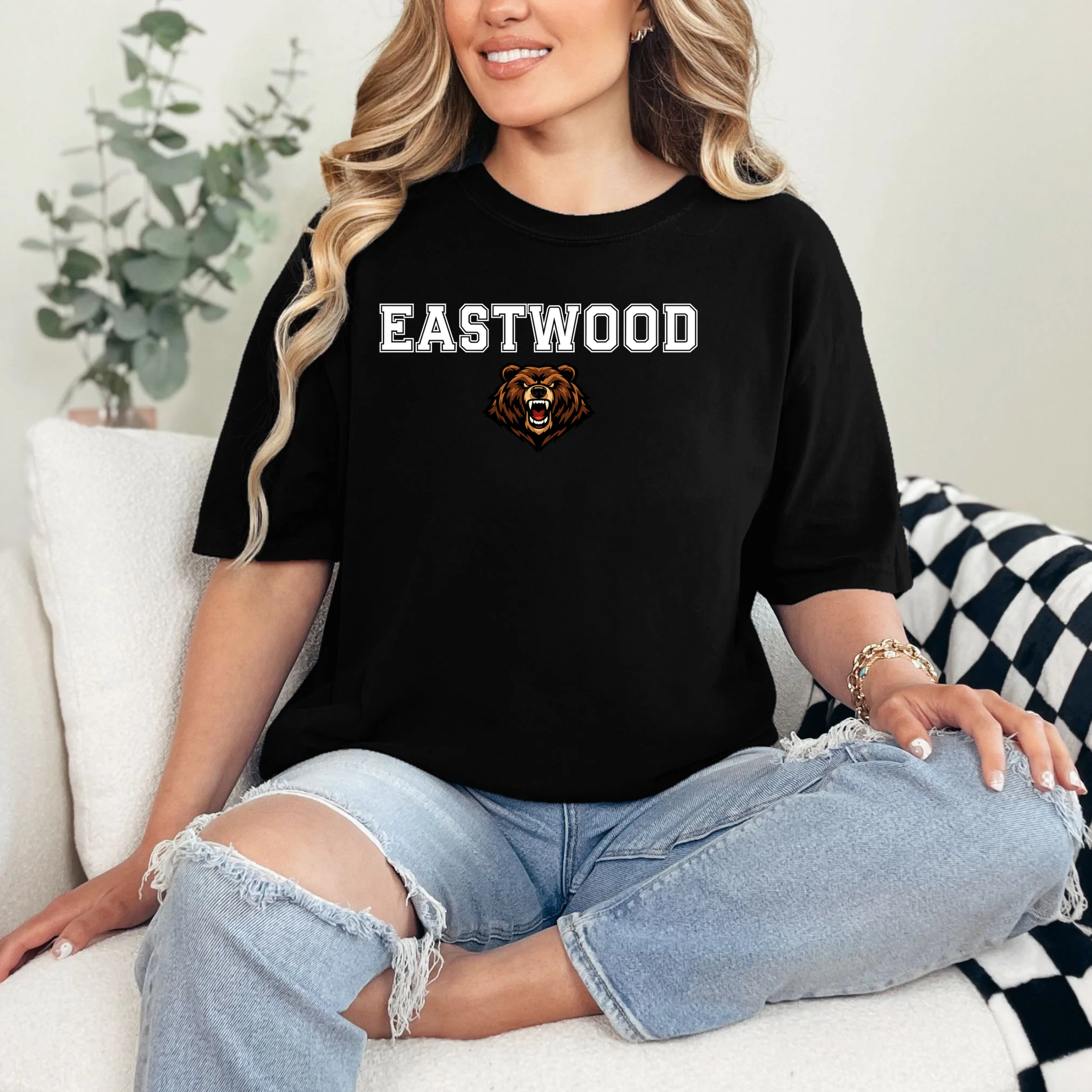 Custom School Mascot Logo T-Shirt - Front 1
