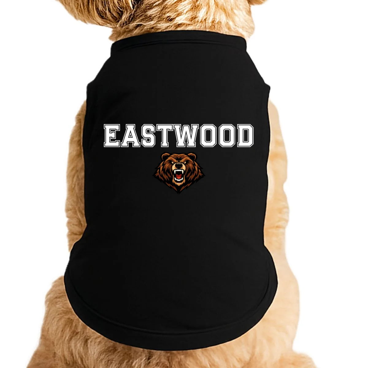 Custom School Mascot Logo Doggie Tank - Front