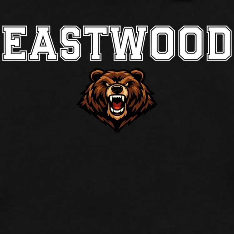 Custom School Mascot Logo Men's Hoodie - Front - Close-up
