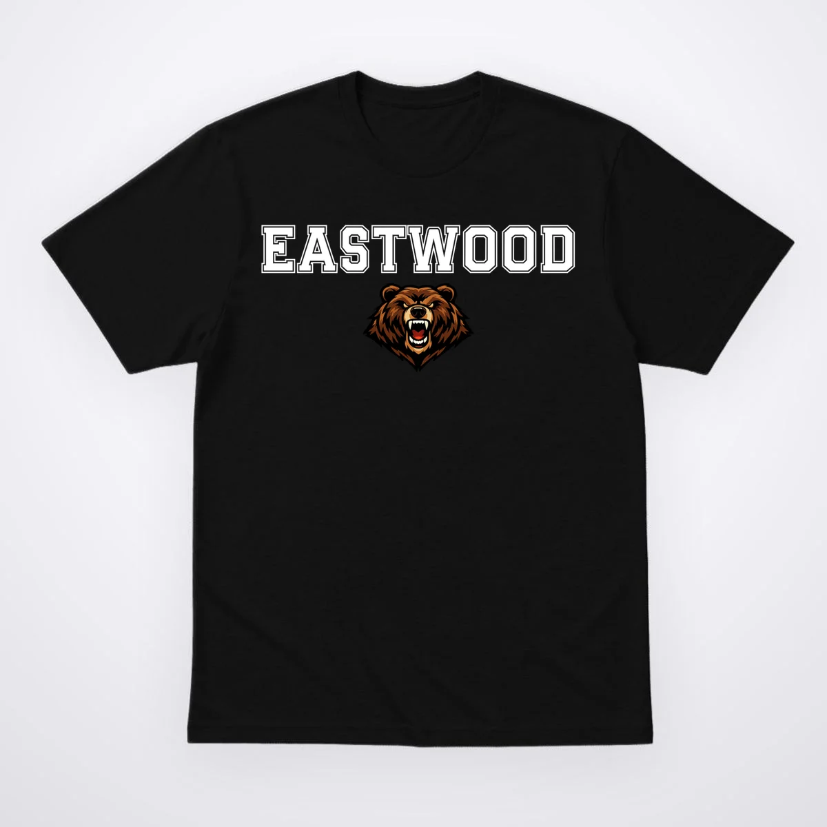 Custom School Mascot Logo Men's T-Shirt - Front