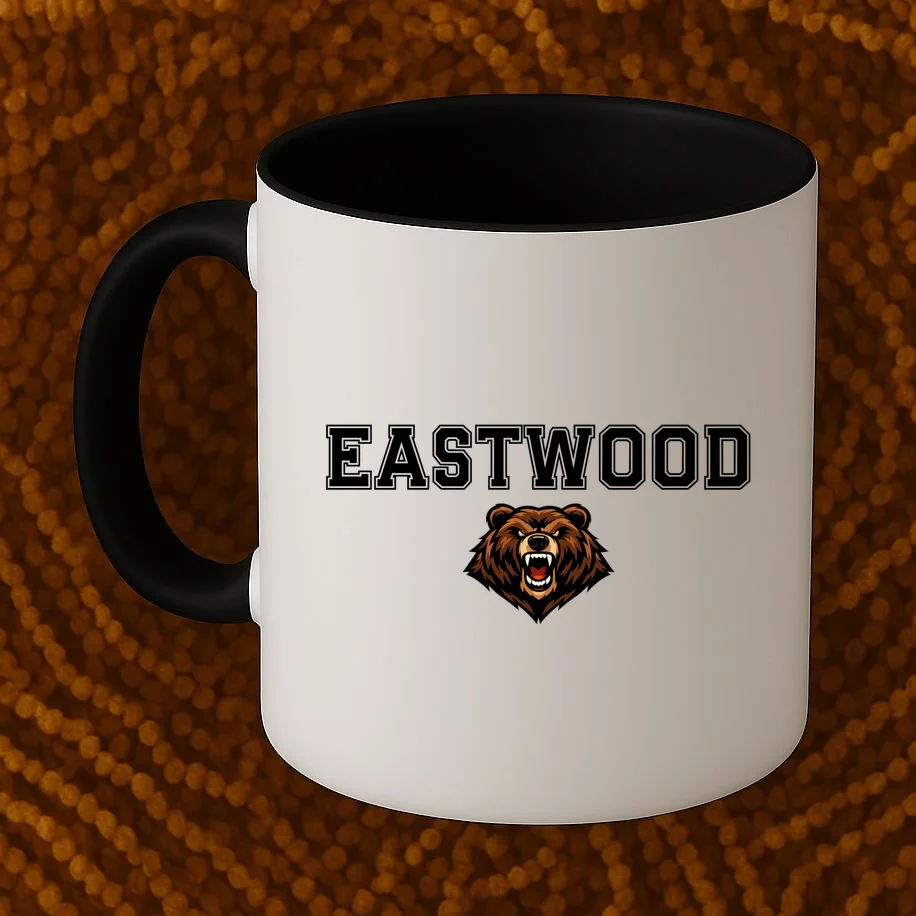 Custom School Mascot Logo Coffee Mug - Front 1
