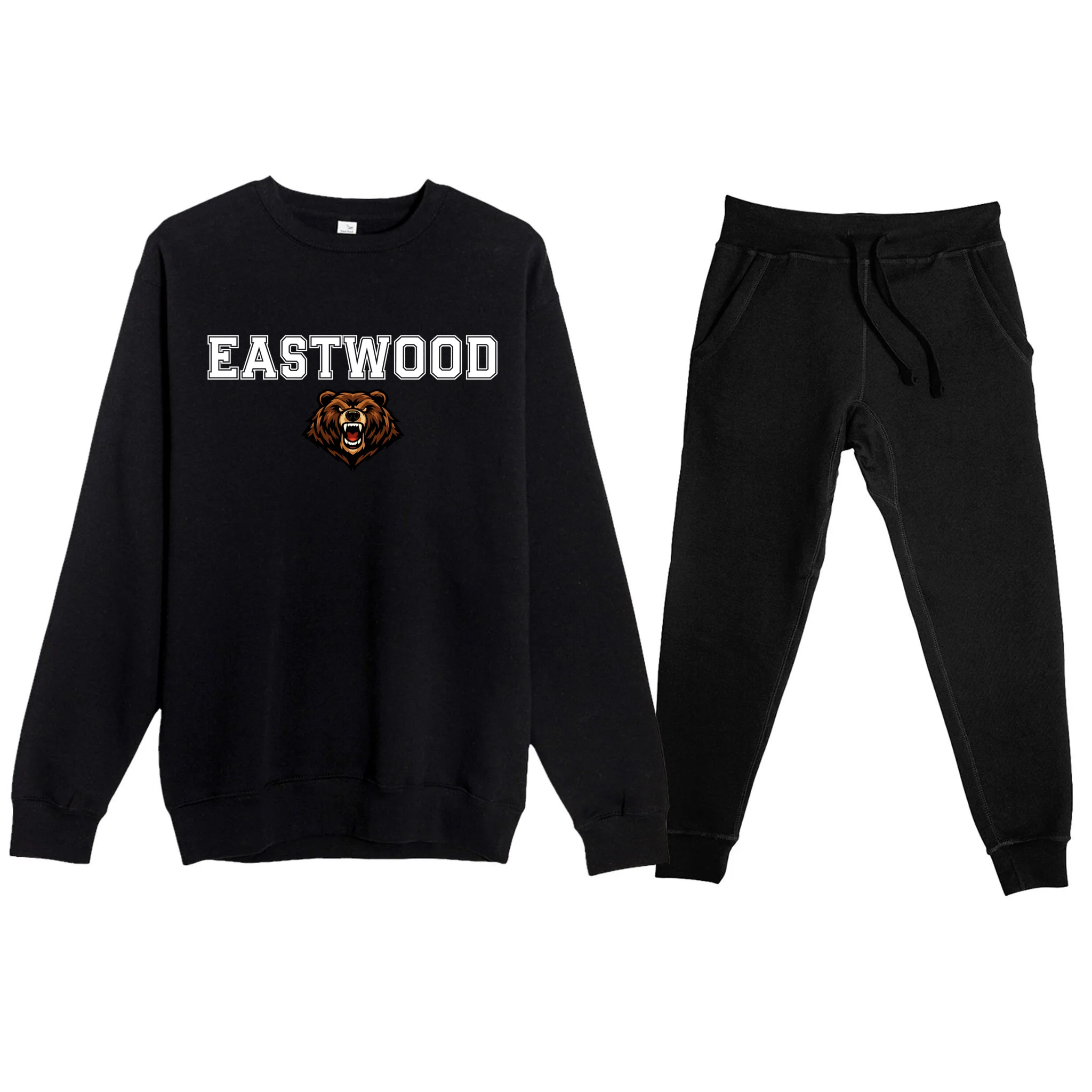 Custom School Mascot Logo Men's Sweatsuit - Front