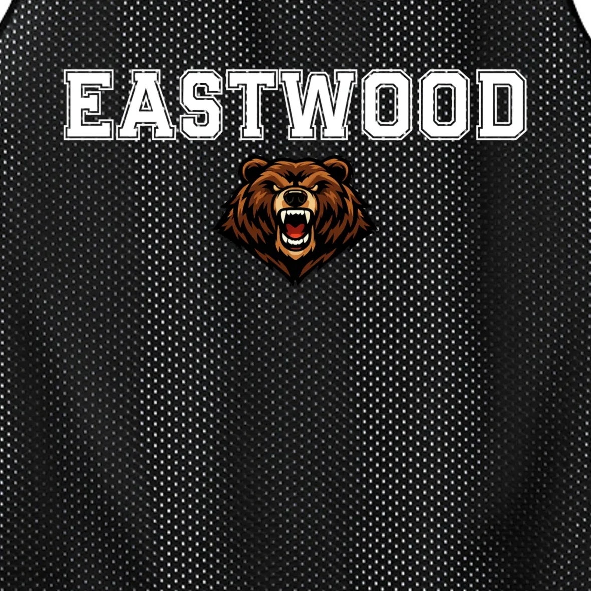 Custom School Mascot Logo Men's Basketball Jersey - Front - Close-up