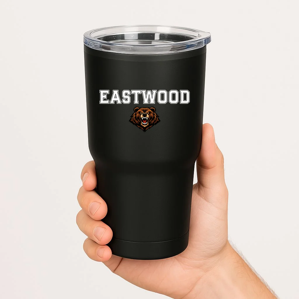 Custom School Mascot Logo 20oz Tumbler - Front 1