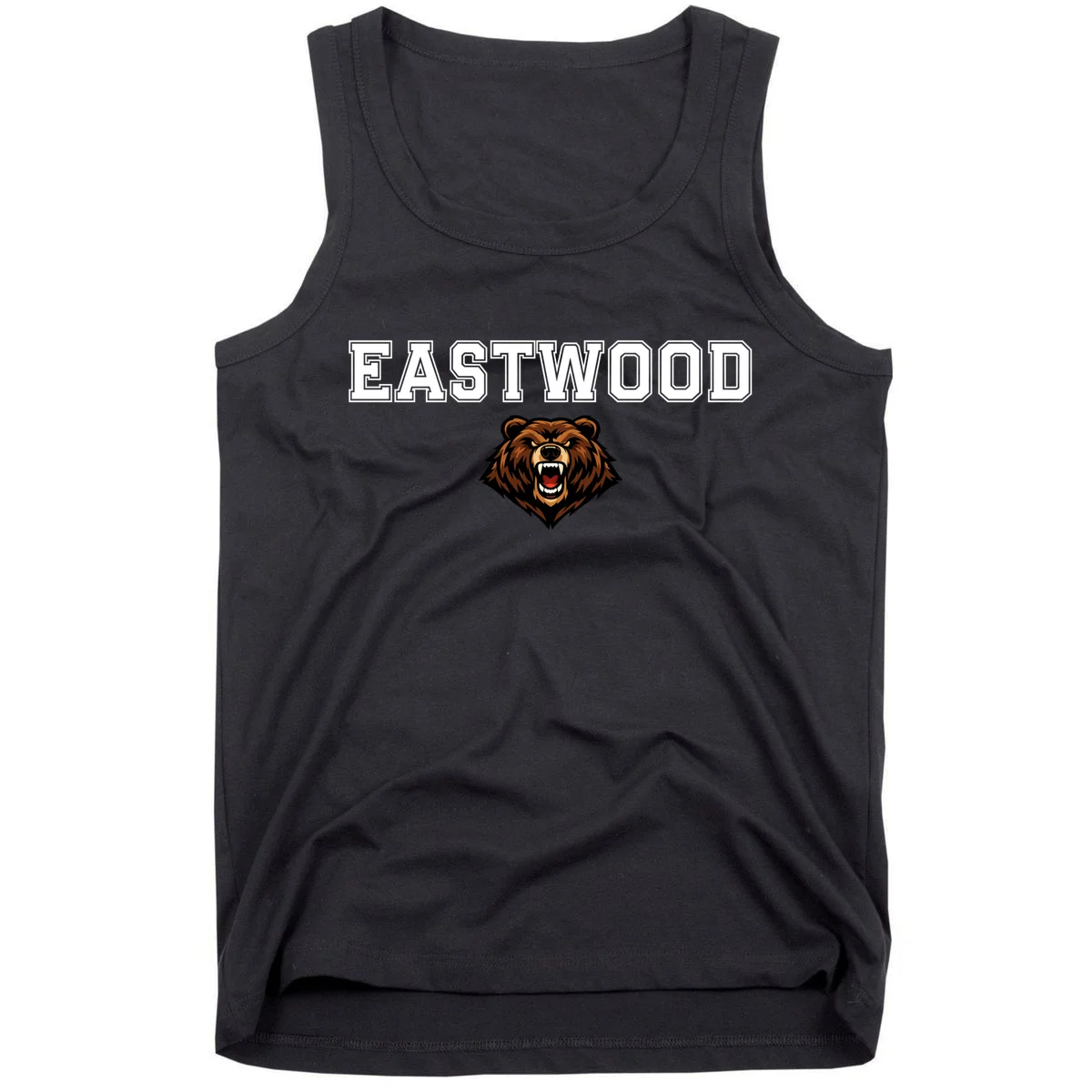 Custom School Mascot Logo Men's Tank Top - Front