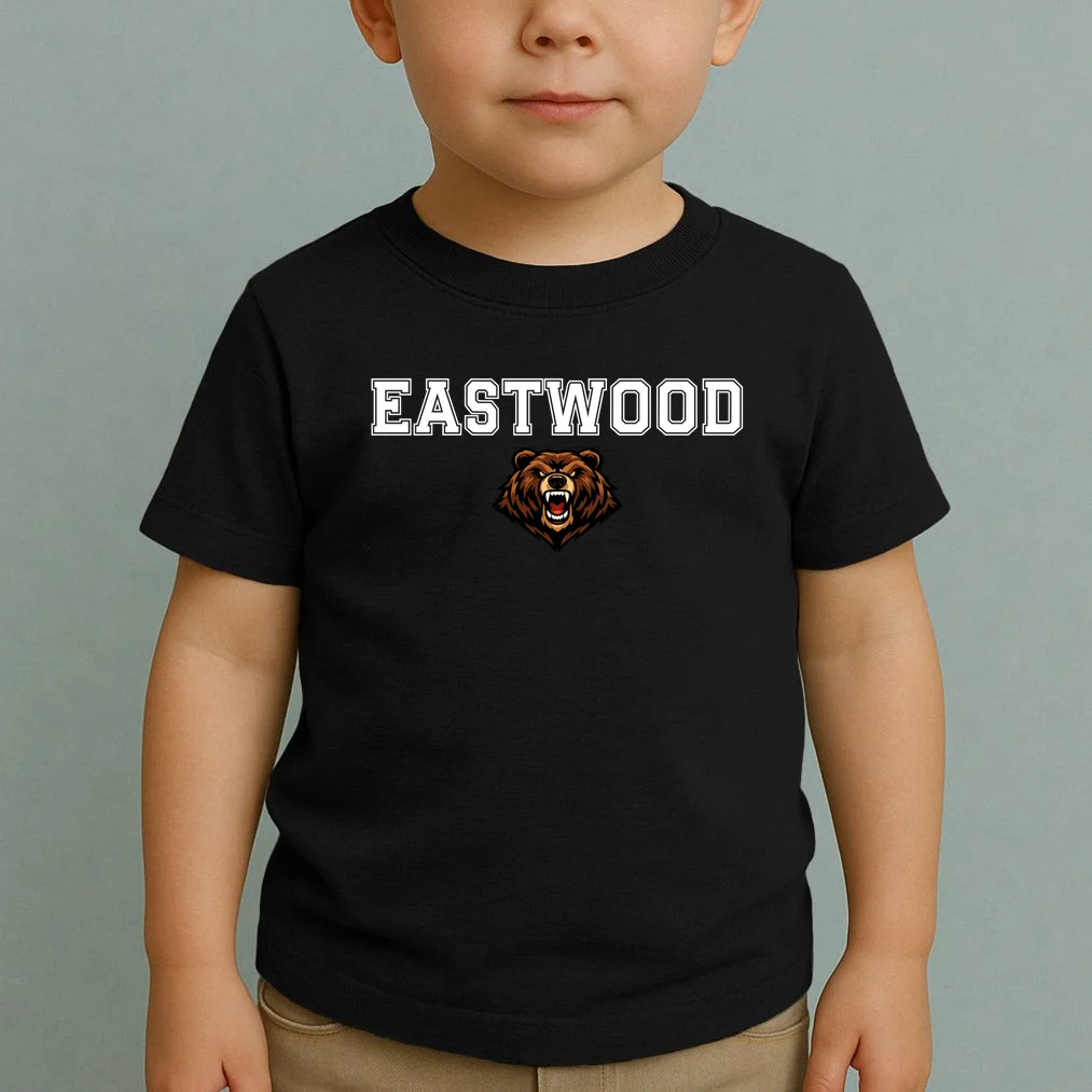 Custom School Mascot Logo Toddler T-Shirt - Front 1