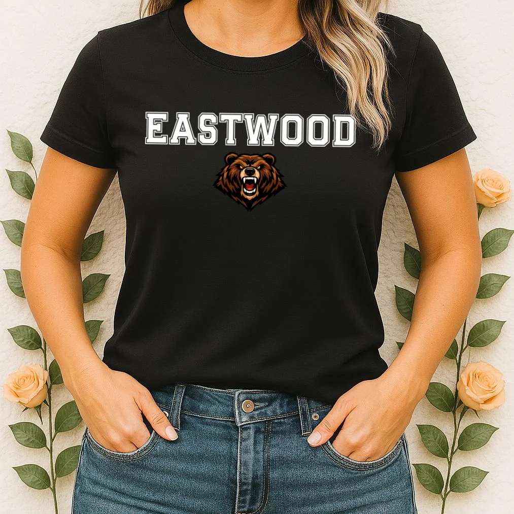 Custom School Mascot Logo Women's T-Shirt - Front 1