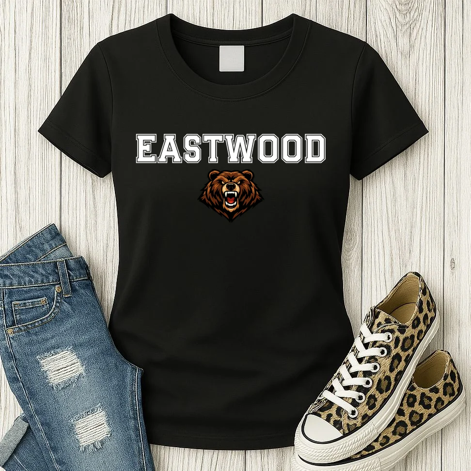 Custom School Mascot Logo Women's T-Shirt - Front 2