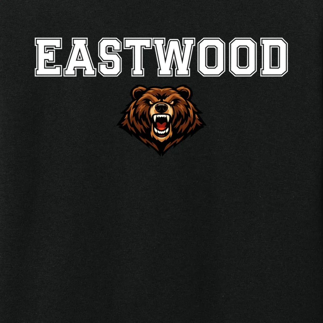 Custom School Mascot Logo Kids Long Sleeve Pajamas - Front - Close-up