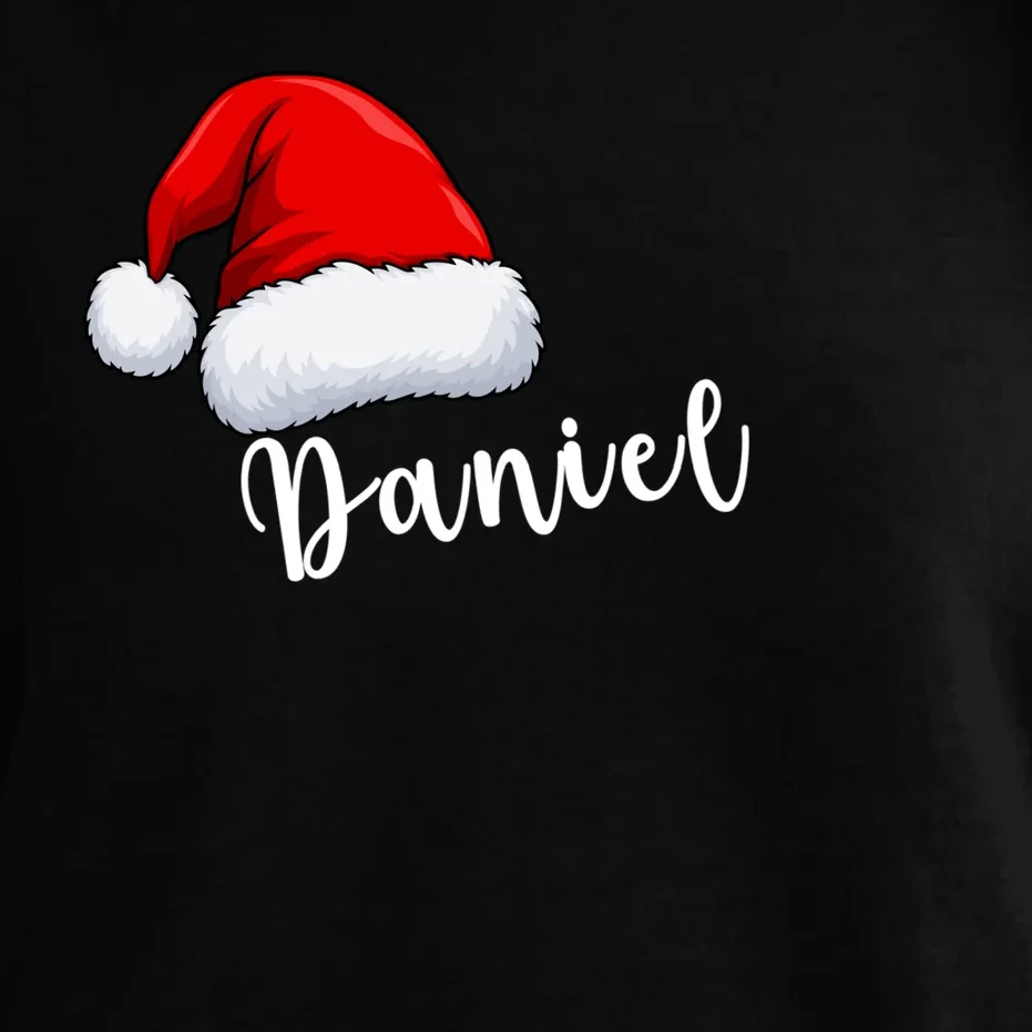 Custom Personalized Christmas Santa Hat Comfort Colors Unisex T-Shirt - Front - Close-up