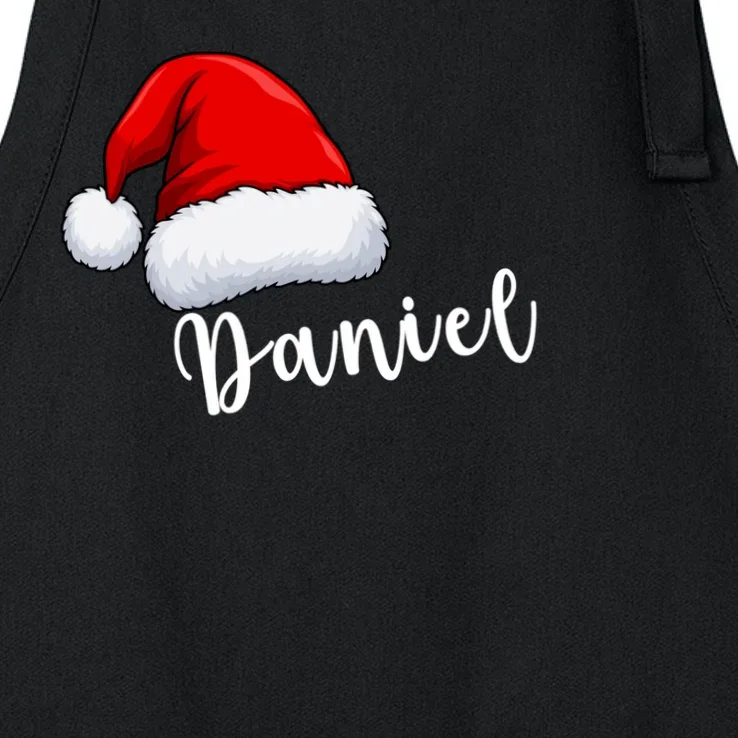 Custom Personalized Christmas Santa Hat Apron - Front - Close-up