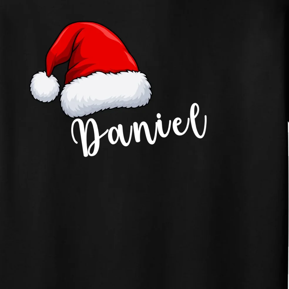 Custom Personalized Christmas Santa Hat Men's Pajamas - Front - Close-up