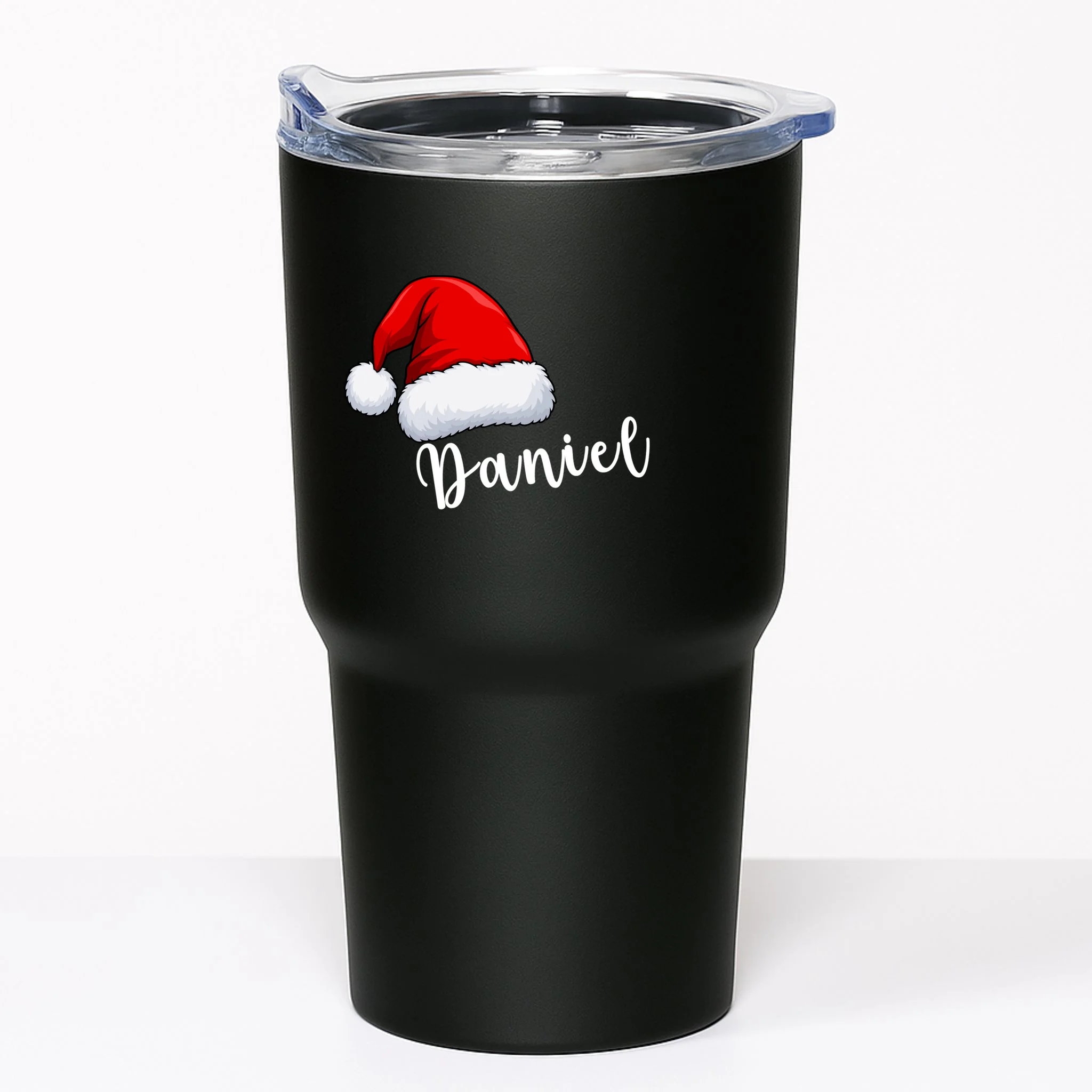 Custom Personalized Christmas Santa Hat 20oz Tumbler - Front