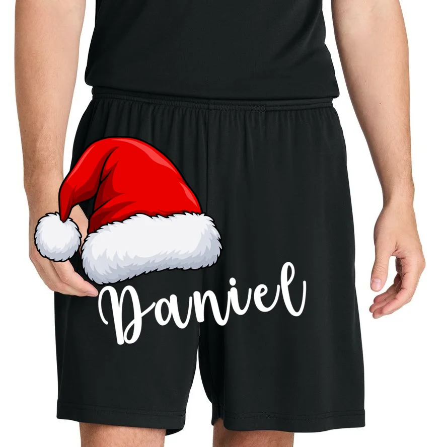 Custom Personalized Christmas Santa Hat Men's Shorts - Front 1