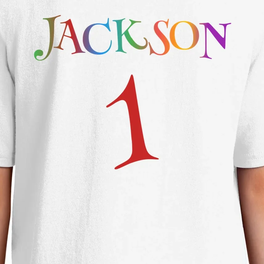 Custom Personalized Name Birthday Age Jersey Kids T-Shirt - Back - Close-up