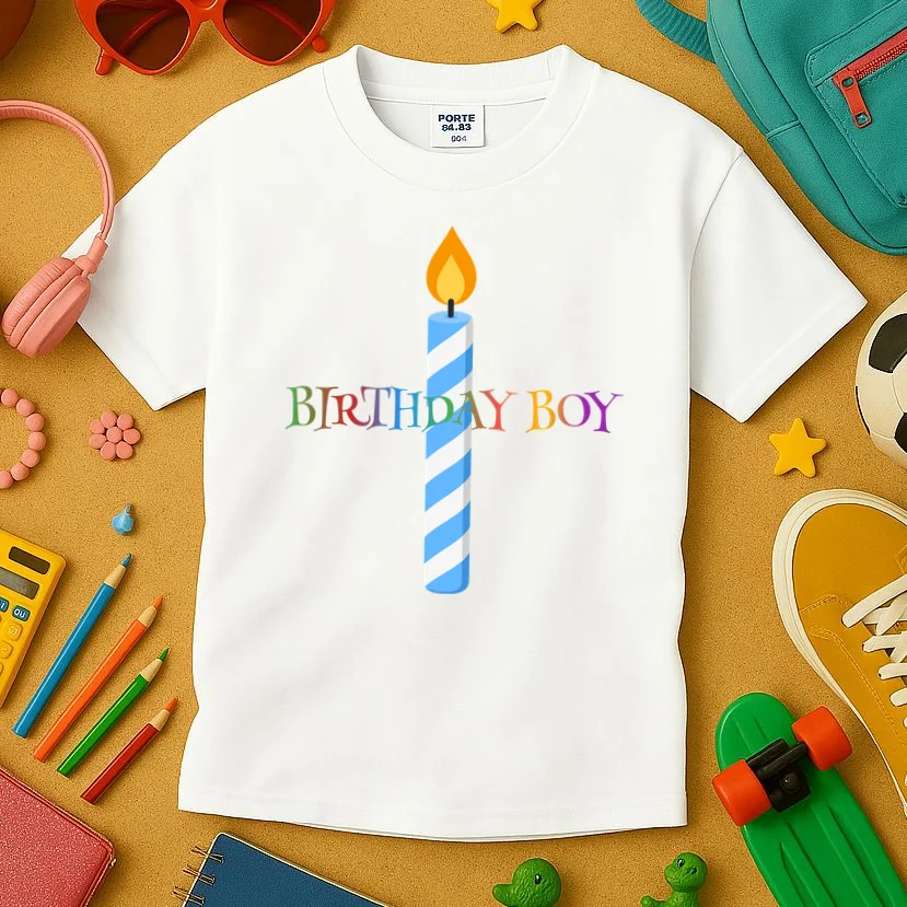 Custom Personalized Name Birthday Age Jersey Kids T-Shirt - Front 2