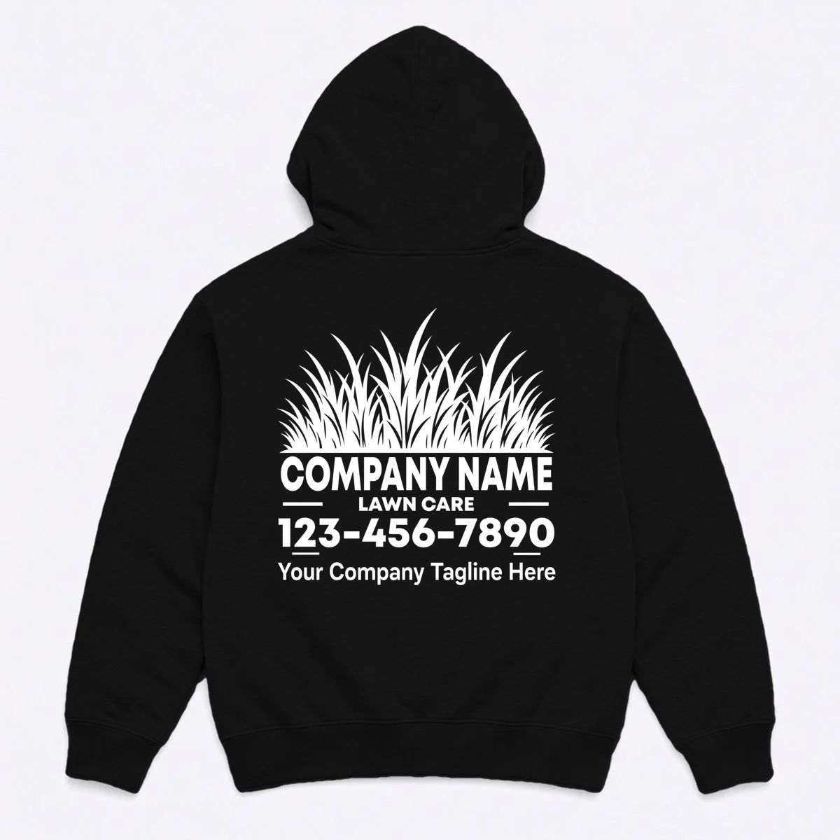 Custom Lawncare Personalized Men's Hoodie - Back