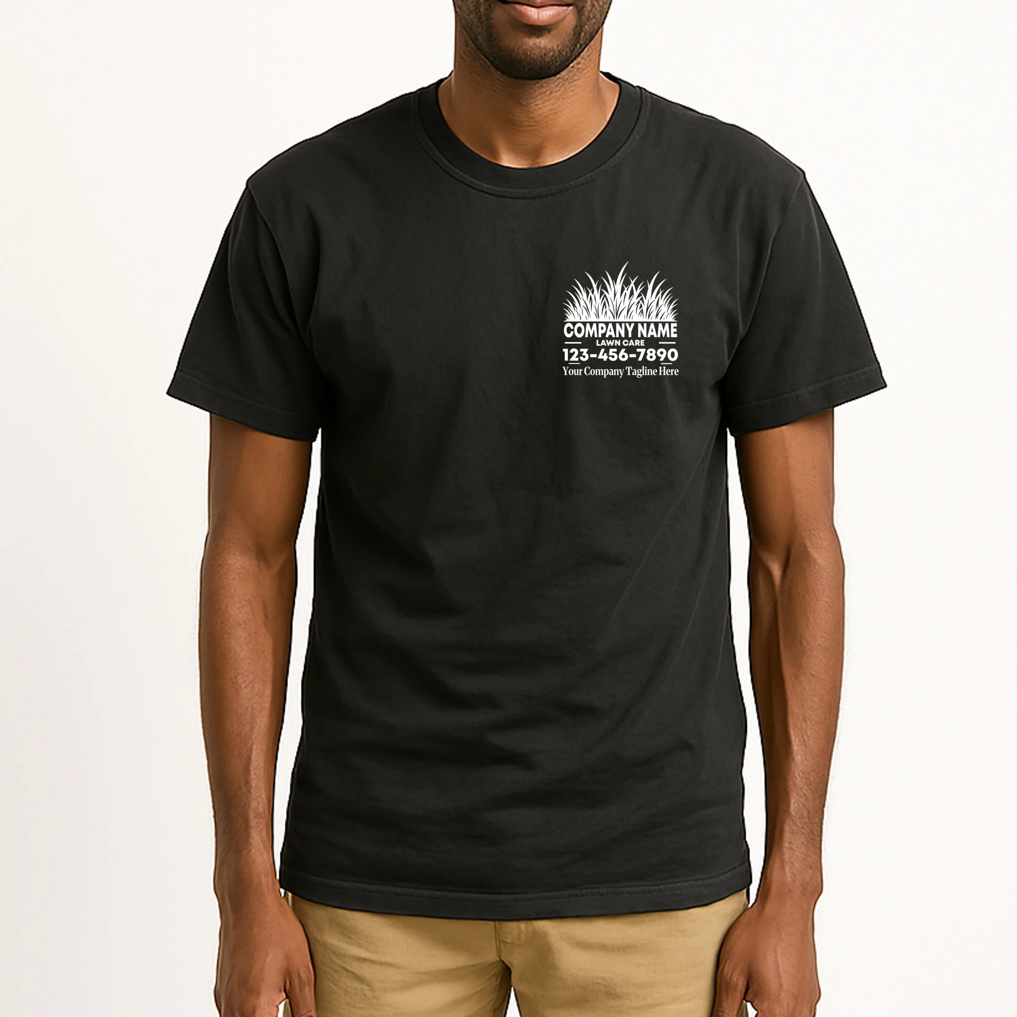 Custom Lawncare Personalized Men's Tall T-Shirt - Front 1