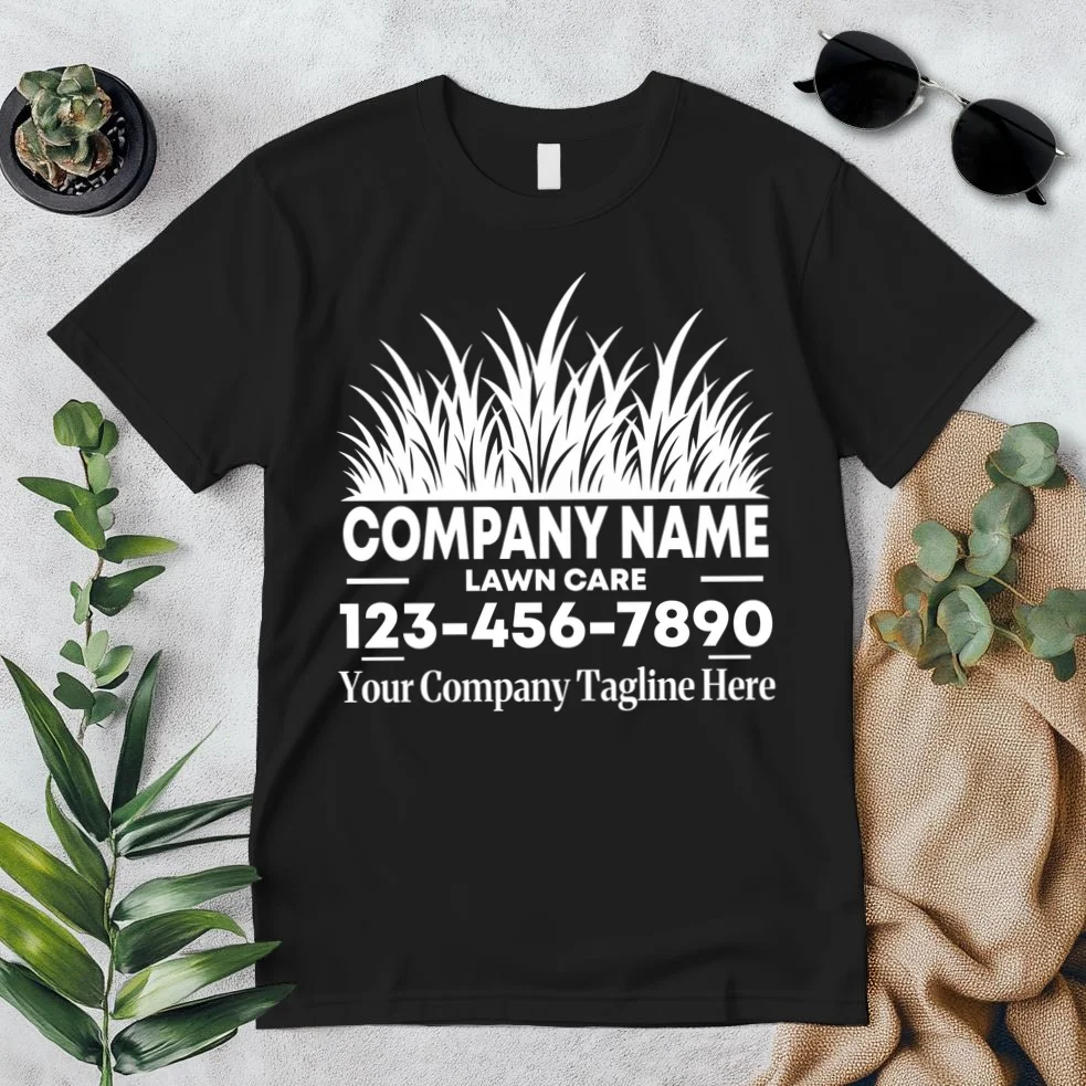 Custom Lawncare Personalized T-Shirt - Front 1
