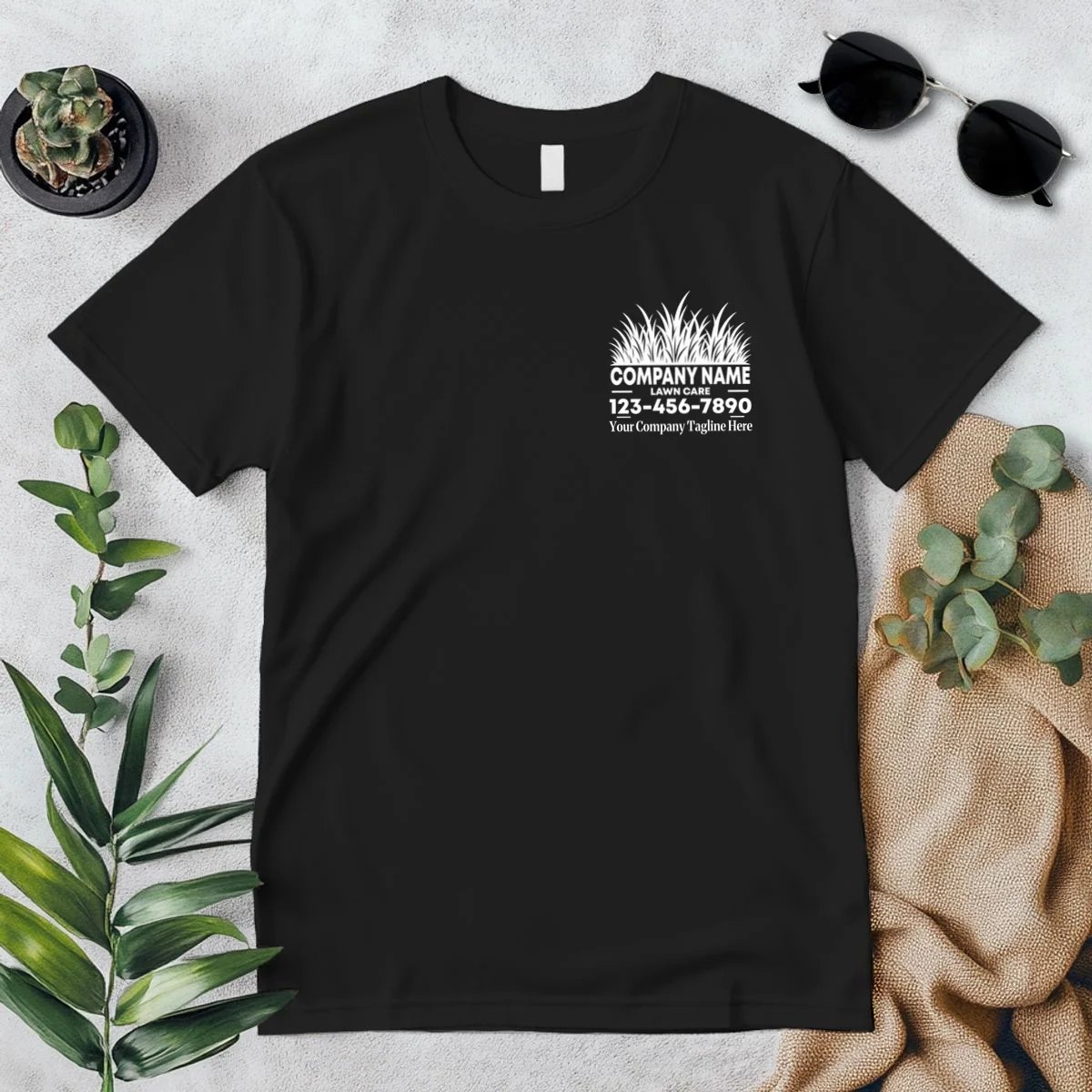 Custom Lawncare Personalized T-Shirt - Front 1