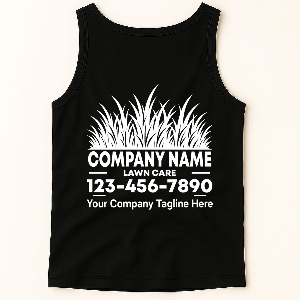 Custom Lawncare Personalized Tank Top - Back 1