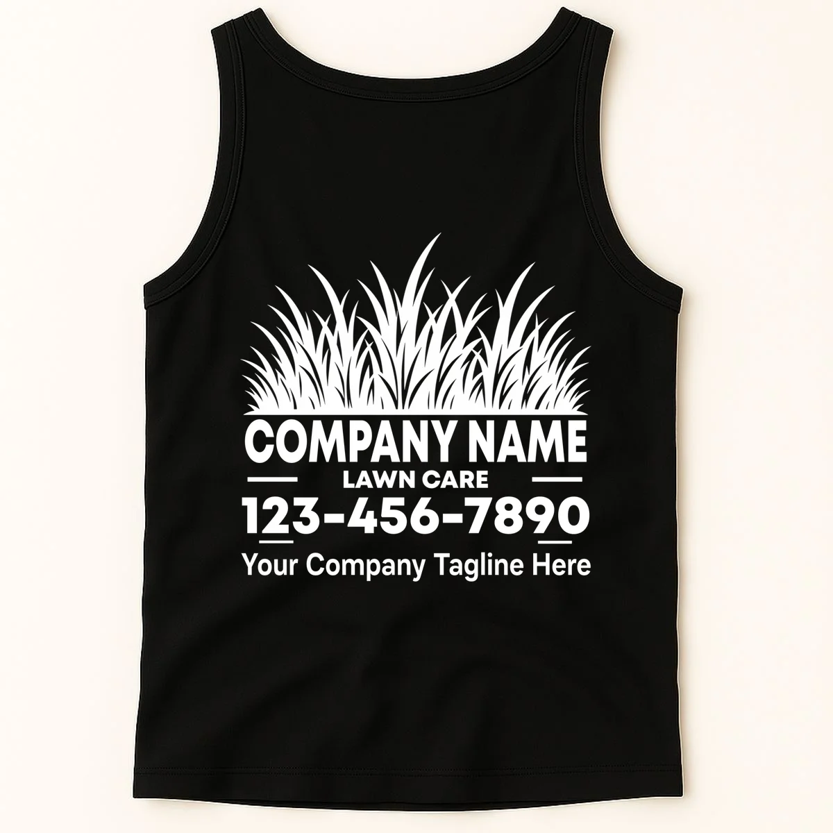 Custom Lawncare Personalized Tank Top - Back 1