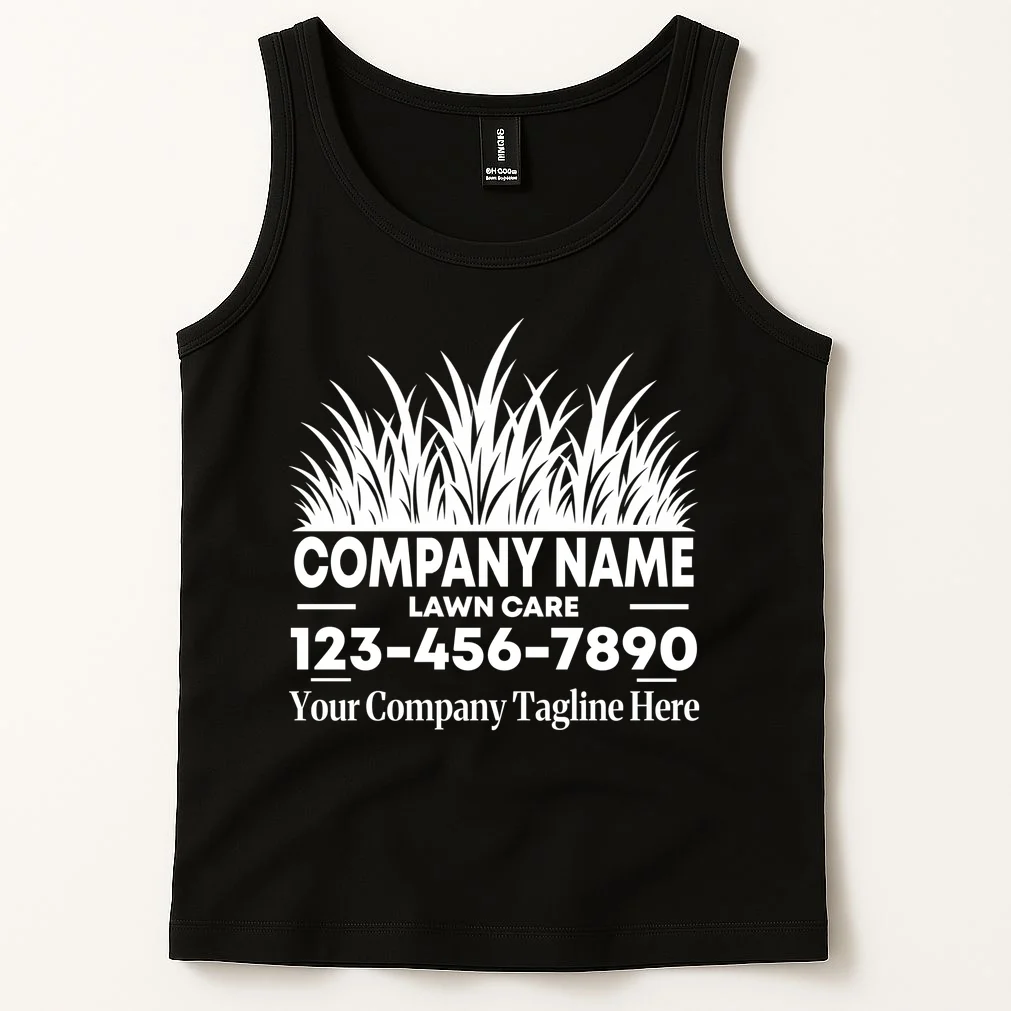 Custom Lawncare Personalized Tank Top - Front 1